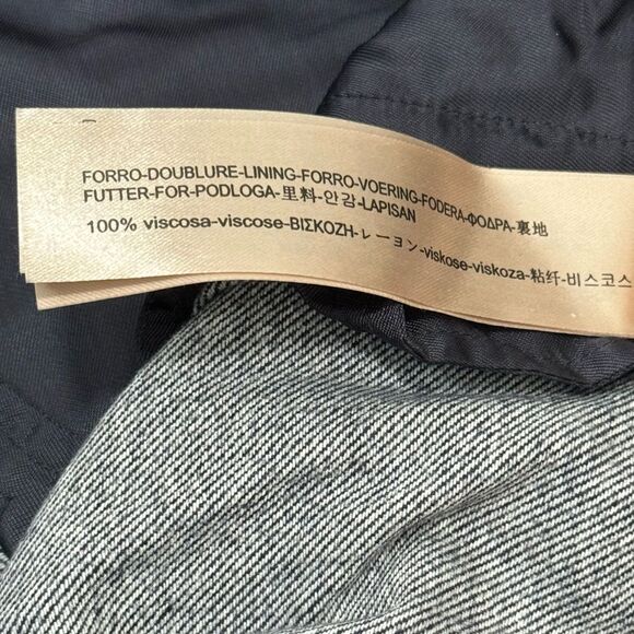 Massimo Dutti Wool Blue Grey Ankle Length High Rise Tapered Pants Sz US 6 EUC - Picture 7 of 14